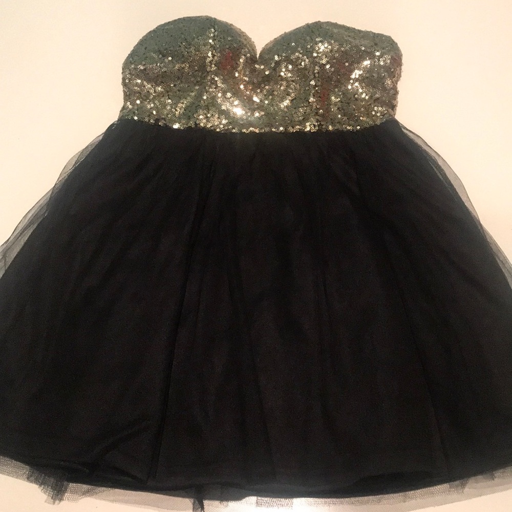 Strapless cocktail dress